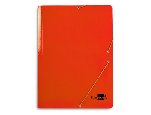 Pasta liderpapel de elasticos folio 3 abas cartao plastificado cores sortidas , Liderpapel , 37510 , 8423473375109